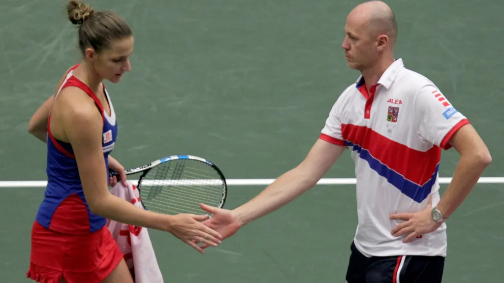 Petr Pála s Karolínou Plíškovou