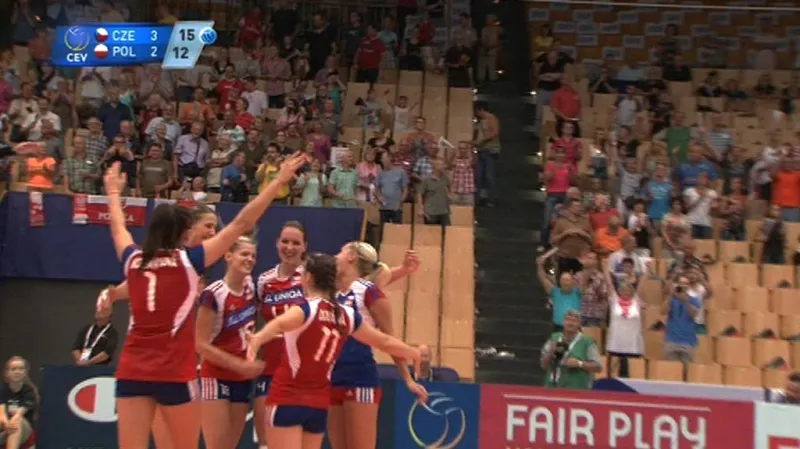 Sestřih utkání ME volejbalistek Česko - Polsko