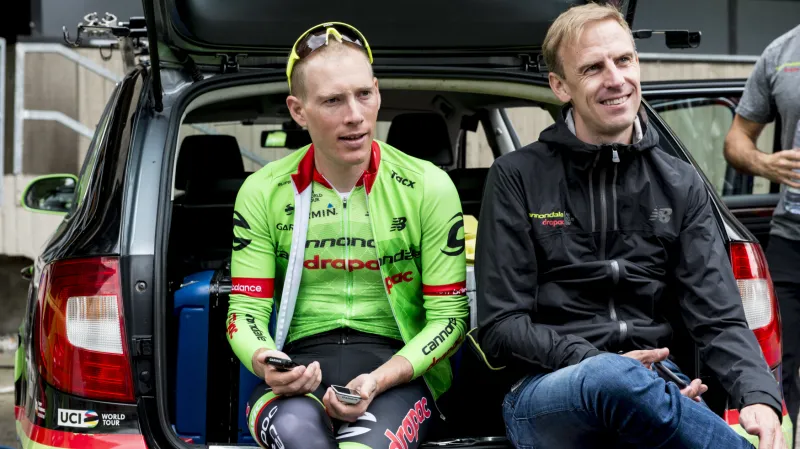 Andrew Talansky se sportovním ředitelem Charlym Wegeliusem