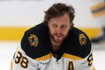 Zlatou hokejku vyhrál poosmé Pastrňák, vyhlášení se nezúčastnil