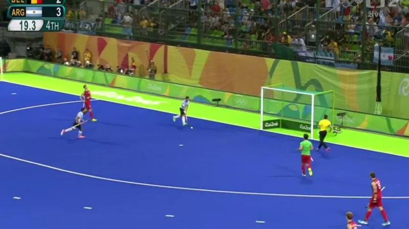 Závěr finálového utkání Argentina - Belgie