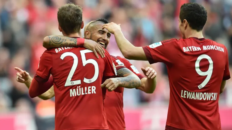 Radost fotbalistů Bayernu