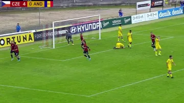 Gól v utkání Česko U21 – Andorra U21: Sejk - 5:0 (31. min.)