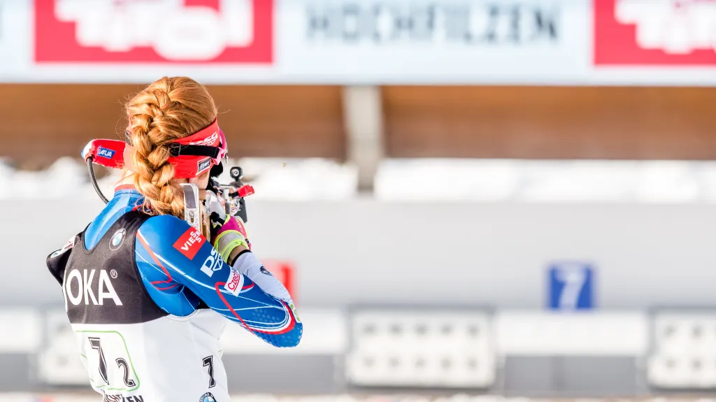 Gabriela Koukalová na MS v Hochfilzenu