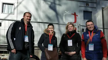 Česká televize v Olympijském parku na Letné