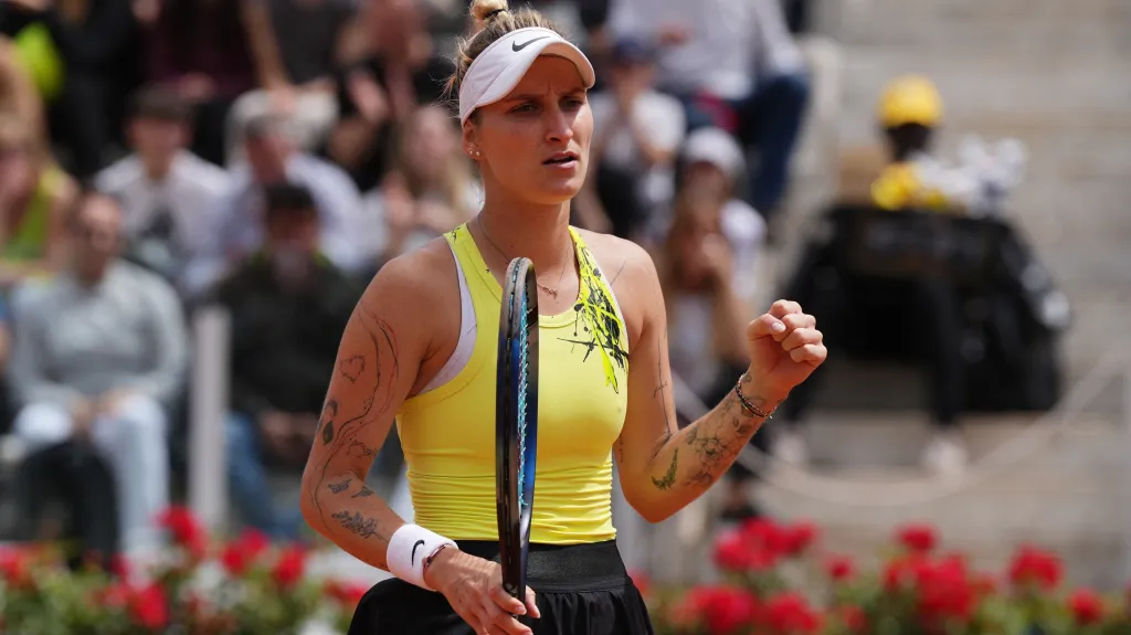 Markéta Vondroušová na turnaji WTA v Římě