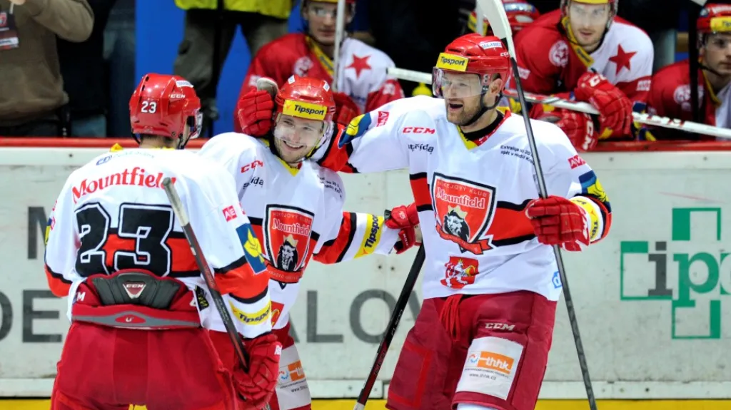 Radost hráčů Hradce Králové