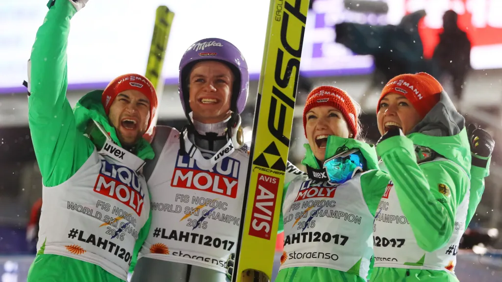 Vítězný německý tým v Lahti