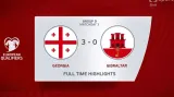 Sestřih utkání Gruzie - Gibraltar