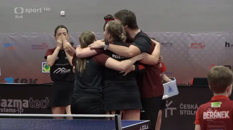 Stolní tenistky Hodonína získaly potřetí v řadě domácí titul