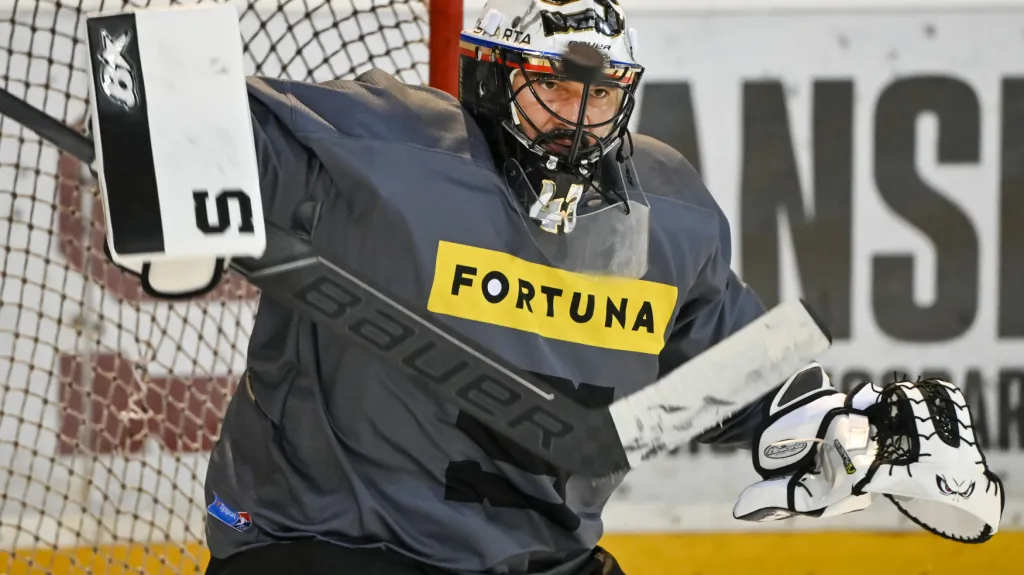 Jakub Kovář na tréninku Sparty