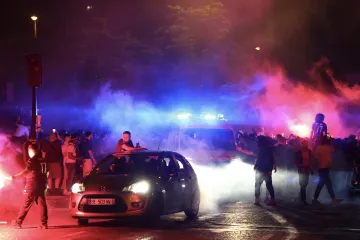 Slavící fanoušci PSG