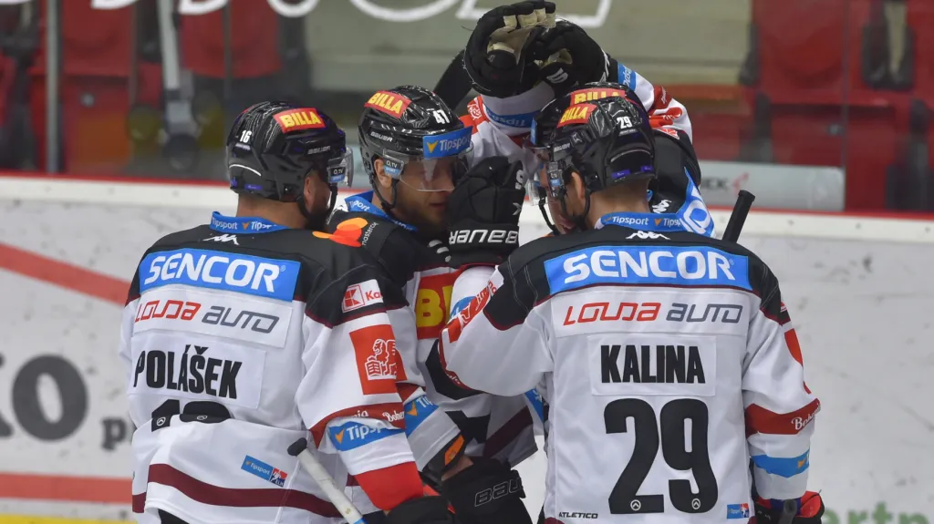 Radost hokejistů Sparty