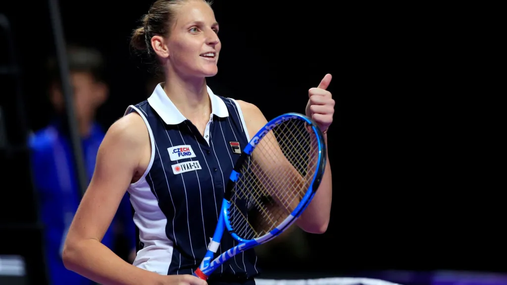 Karolína Plíšková slaví postup do semifinále Turnaje mistryň
