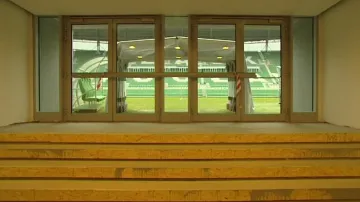 Útroby stadionu ve Vratislavi