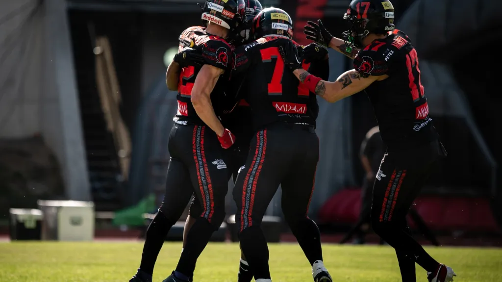 Radost hráčů Vysočiny Gladiators