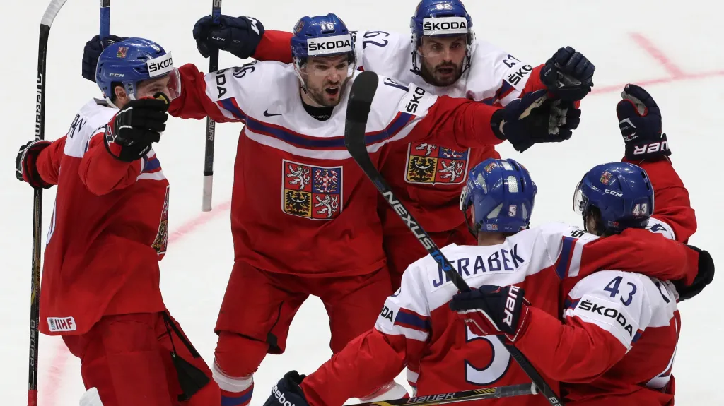 Radost českých hokejistů
