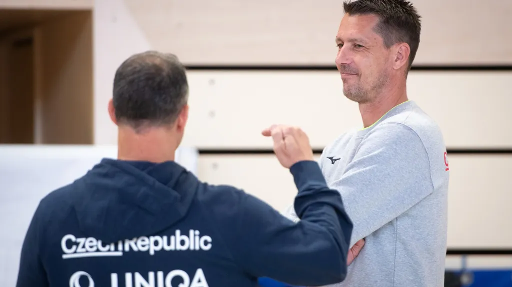 Trenér volejbalové reprezentace Jiří Novák