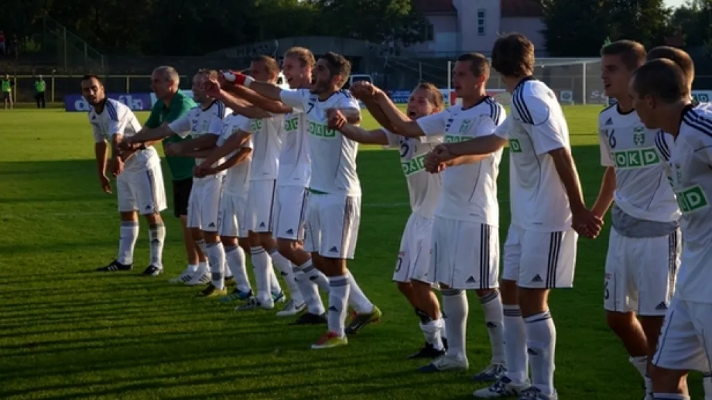 Radost fotbalistů Karviné