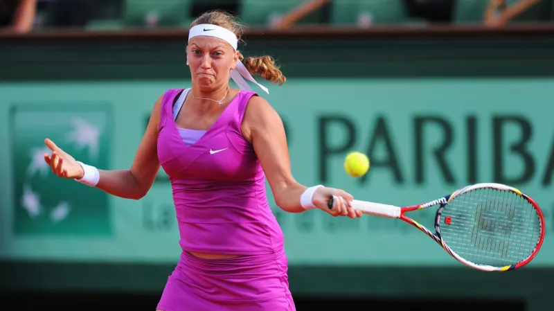 Petra Kvitová v souboji s Marií Šarapovovou