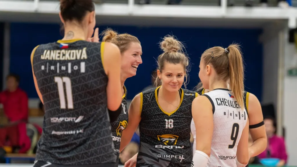 Volejbalistky brněnských Šelem