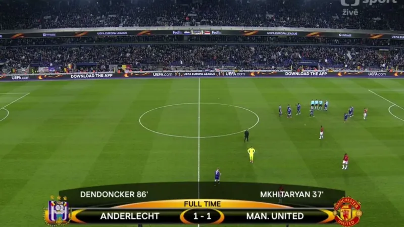 Sestřih utkání Anderlecht - Manchester United