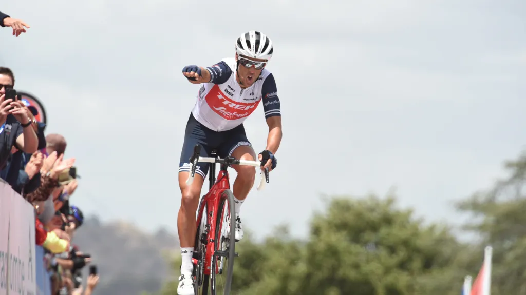 Richie Porte v cíli 3. etapy Tour Down Under