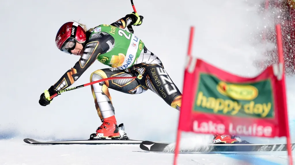 Ledecká superobří slalom nedokončila