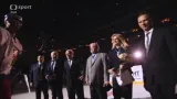 Slavnostní ceremoniál k uvedení nových členů do hokejové síně slávy