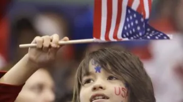 Mladý hokejový fanoušek