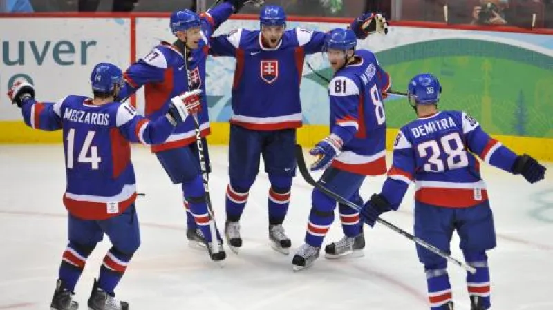 Radost slovenských hokejistů