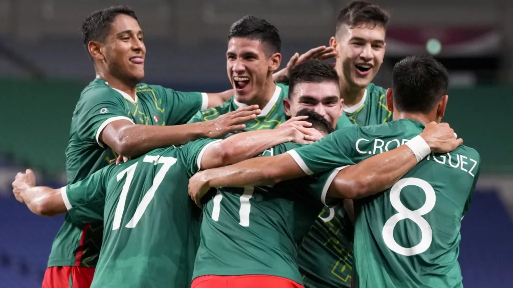 Radost fotbalistů Mexika