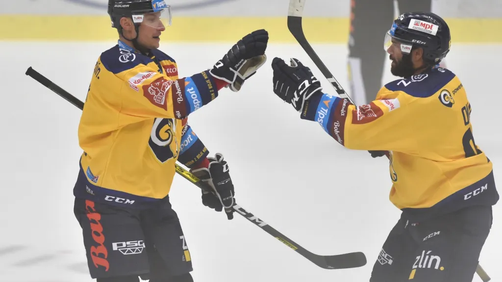 Hokejisté Zlína se radují