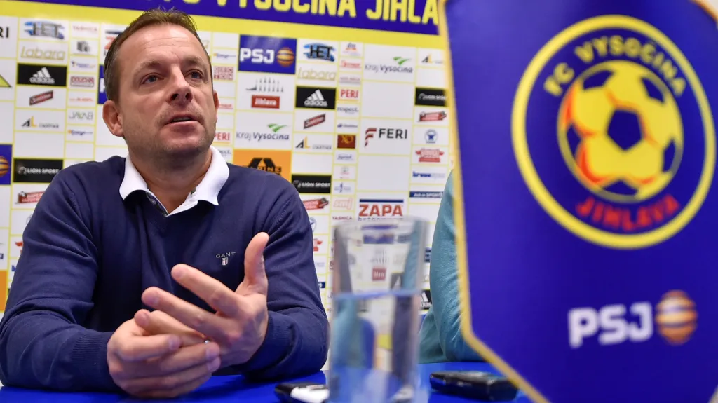 Trenér Jihlavy Martin Svědík 