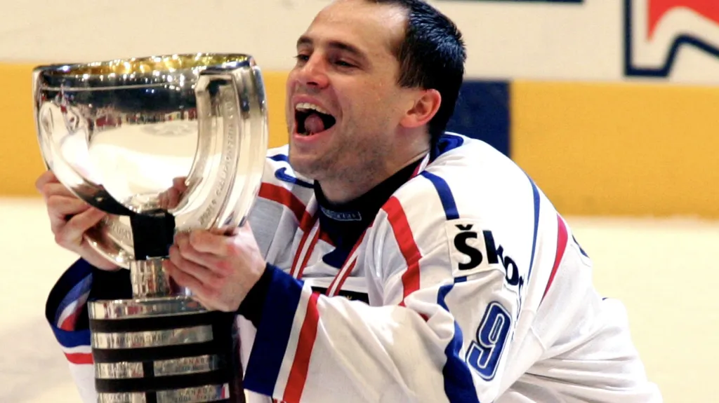 David Výborný s titulem pro mistry světa z roku 2005