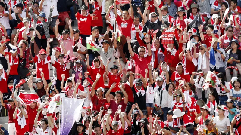 Japonští příznivci ragby