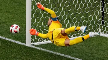 Fantastický zákrok Llorise v utkání proti Uruguayi