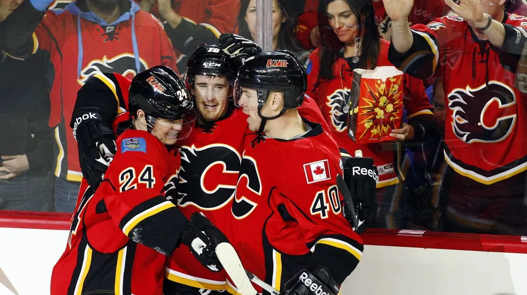 Radost hokejistů Calgary