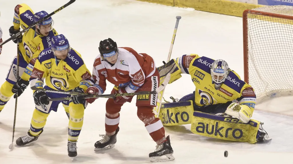 Libor Kašík v utkání s Olomoucí