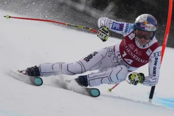 Ester Ledecká v super-G v La Thuile