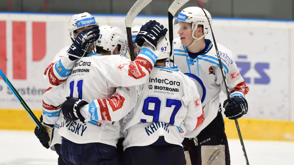 Radost hokejistů Plzně