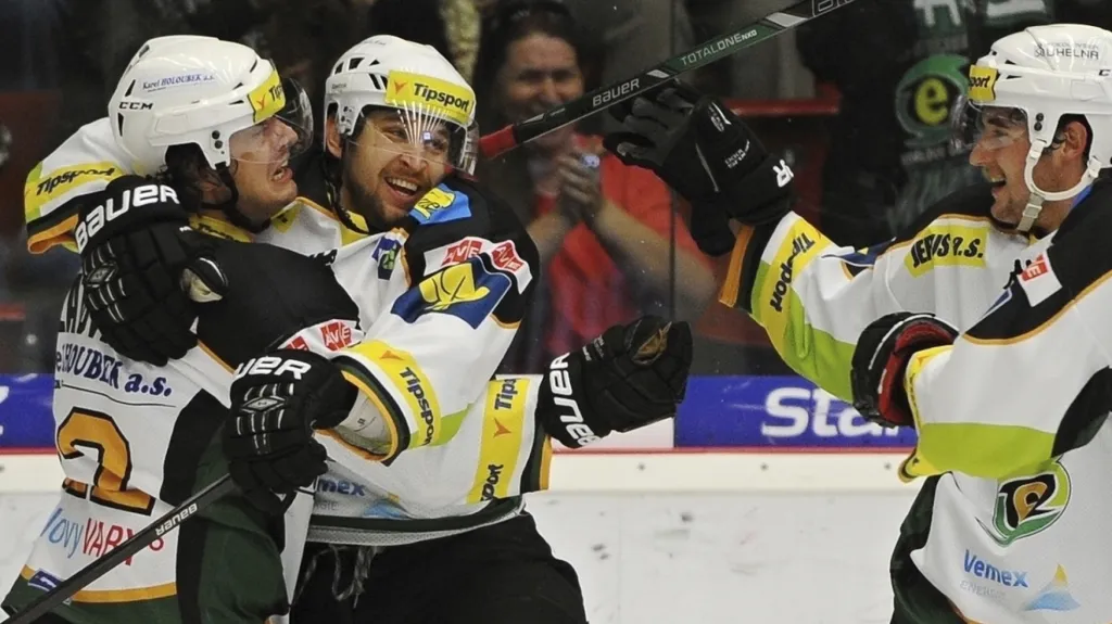 Radost hokejistů Karlových Varů