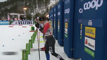 Čtvrtfinále sprintu klasicky s Terezou Beranovou na SP v Ruce