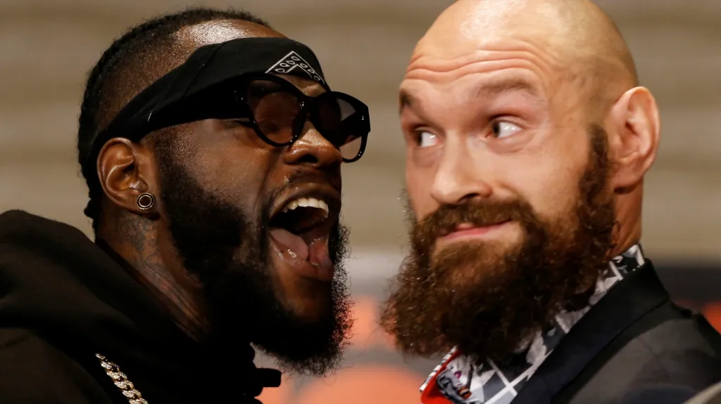 Deontay Wilder a Tyson Fury před duelem