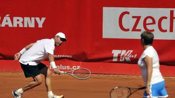 Ivan Lendl na exhibici v Prostějově