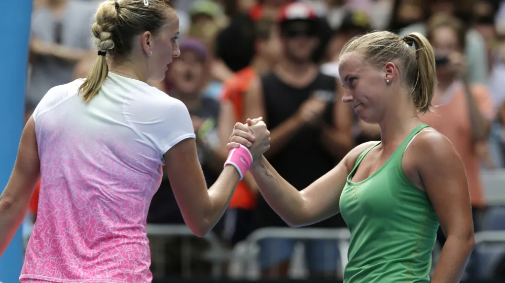 Petra Kvitová po zápase s Richel Hogenkampovou