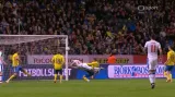 Gól v utkání Švédsko - Česko: Vydra - 1:1 (26. min.)