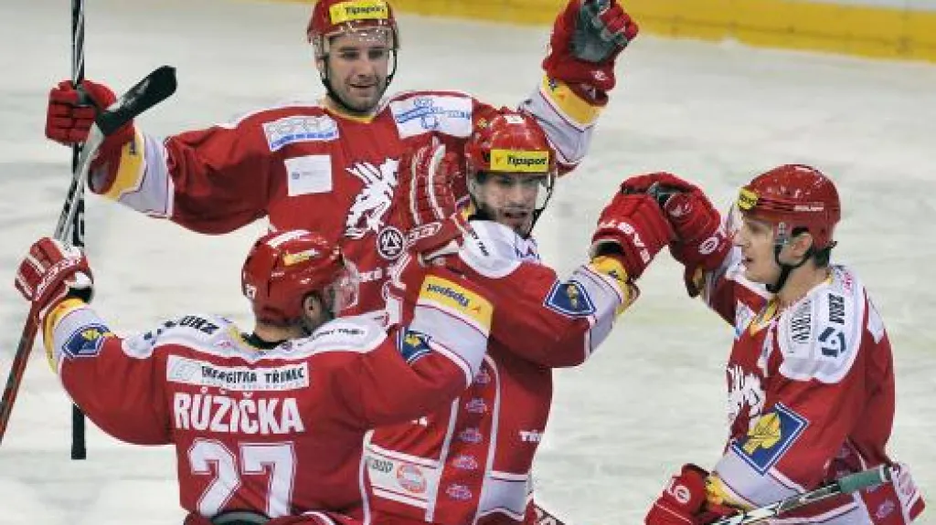 Radost třineckých hokejistů
