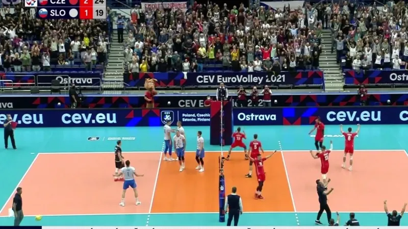 Volejbalisté začali ME senzací, v Ostravě porazili Slovinsko 3:1
