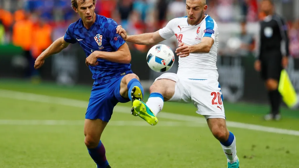 Jiří Skalák v zápase s Chorvatskem